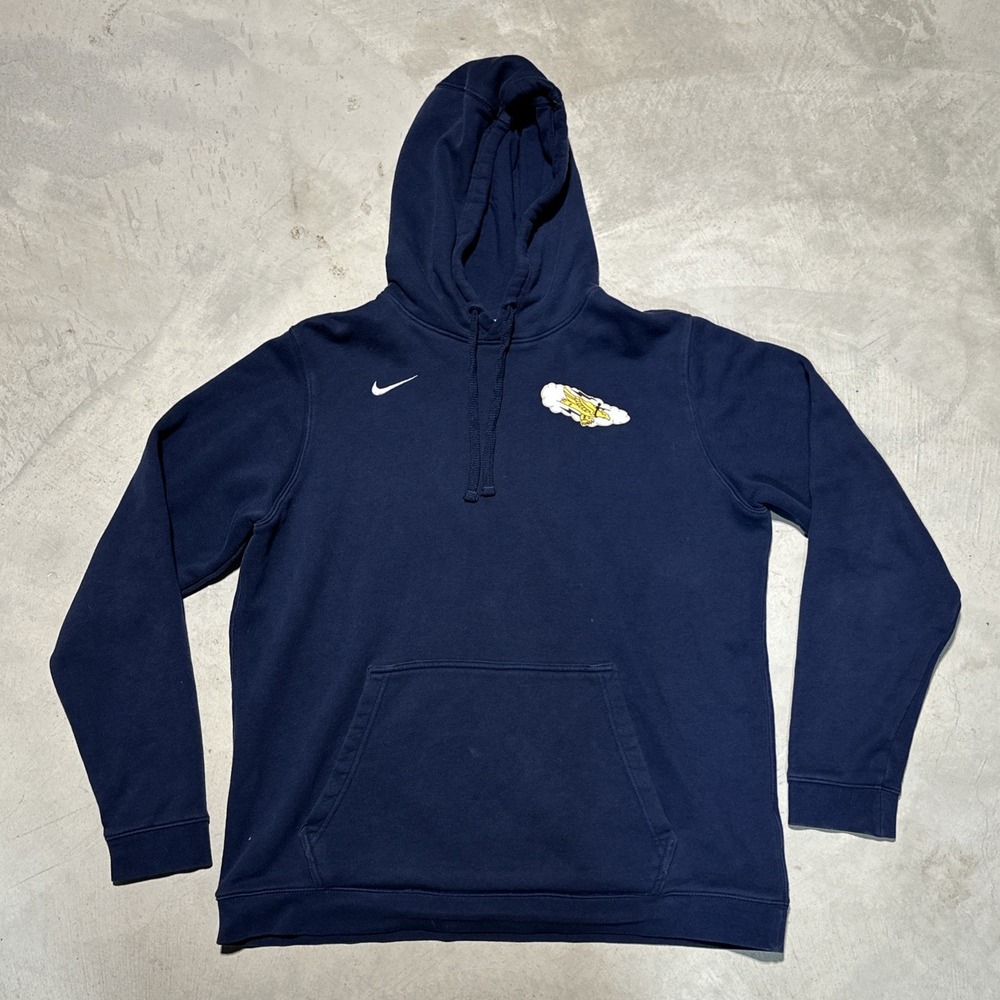 Nike Fleece Squadron Hoodie Mens Size Large Blue Military Platoon Air Force Army